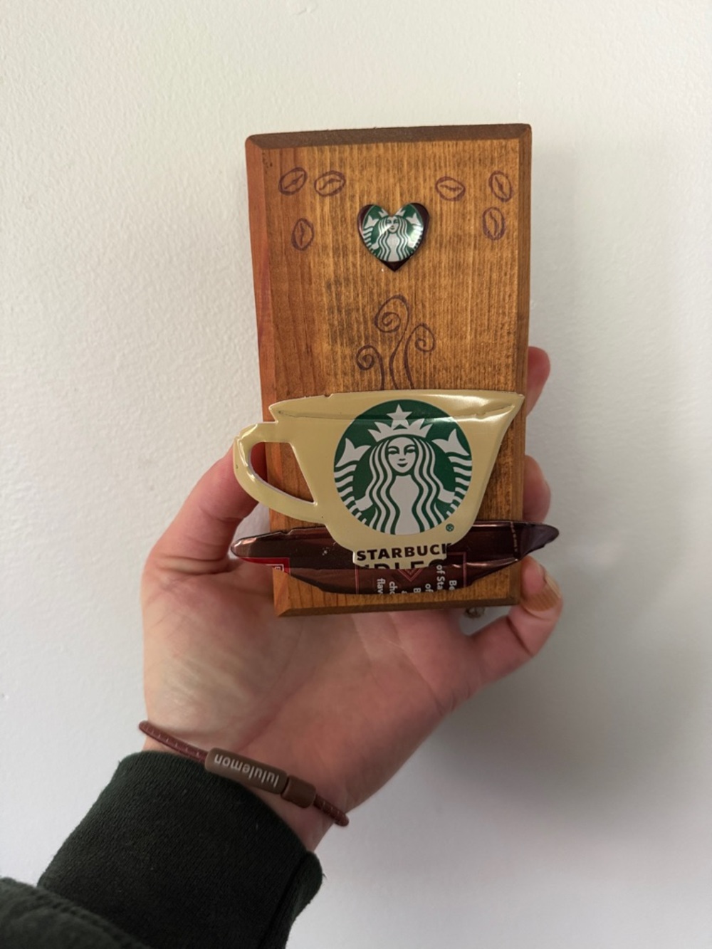 Starbucks recycled art